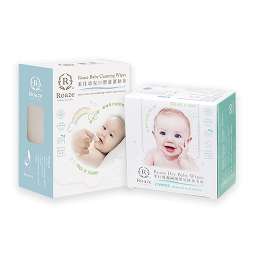 [5718000000001] Bundle Deal - Roaze Baby Oral Cleansing Wipes 180 pcs + Dual-Use Baby Wipes 25 pcs